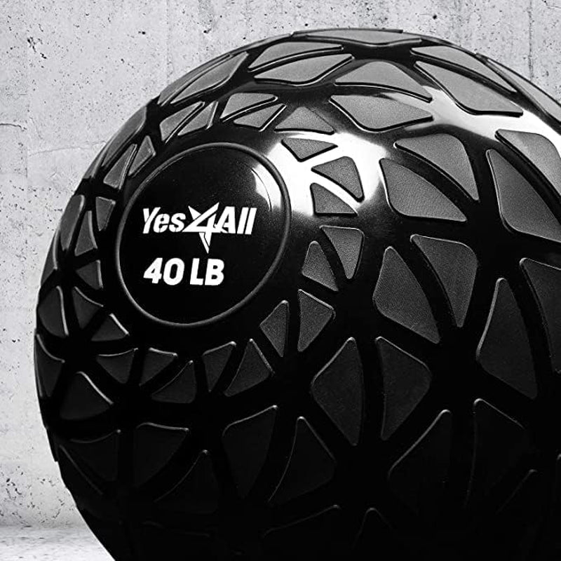 Slam Balls, 10-40Lb Medicine Ball Weight, Durable PVC Sand Filled Workout Dynamic Medicine Ball for Core Strengthen
